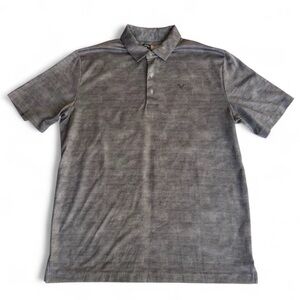 Men's Callaway Charcoal Grey Polo Golf Classic Casual Opti Dri Shirt Size M